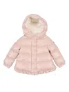 Moncler Long Sleeve Down Jacket In Pink