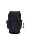 Moncler Canvas Backpack Front Flap Side Pockets