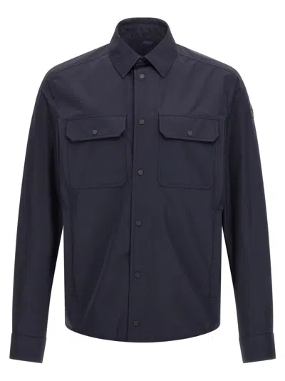 Moncler Tech Fabric Shirt In Black