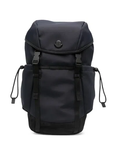 Moncler Tech Mini Backpack For Men In Blue