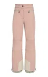 Moncler Tech-poplin Ski Pants In Pink