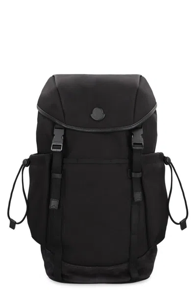 Moncler Tech Technical Fabric Backpack In Black