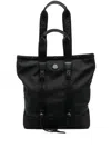 Moncler Tech Tote Small Bag In Black