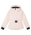 Moncler Technical Belted Ski Jacket In Pink