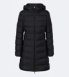 Moncler Technical Down Coat In Black