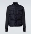 Moncler Padded Zip-up Cardigan In Blue