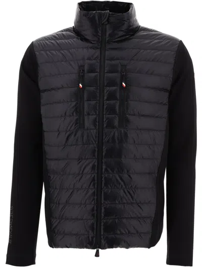 Moncler Black Zip Down Jacket In Black 999