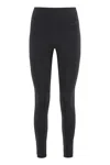 Moncler Technical Jersey Leggings In Black