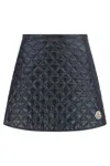 Moncler Technical Fabric Mini-skirt In Blue