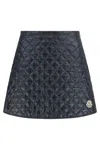 Moncler Technical Fabric Mini-skirt In Blue