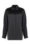 Moncler Technical Fabric Shirt In Black