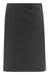 Moncler Technical Fabric Skirt In Black