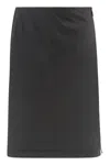 Moncler Technical Fabric Skirt In Black