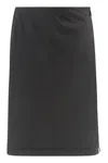 Moncler Technical Fabric Skirt In Black