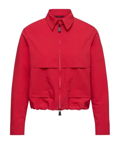 Moncler Technical Froissé Long Sleeve Shirt In Multi