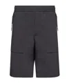 Moncler Tailored Shorts Featuring Functional Back Pockets In Black