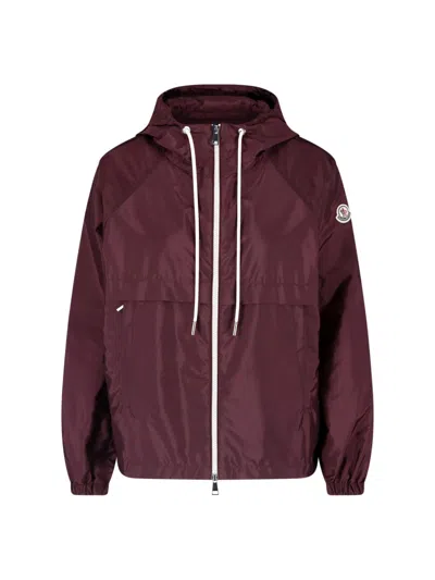 Moncler Technical Jacket "coquelicot" In Purple
