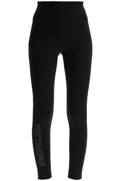 MONCLER TECHNICAL JERSEY LEGGINGS FOR ACTIVE WEAR