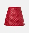 Moncler Diamond-quilted Mini A-line Skirt
