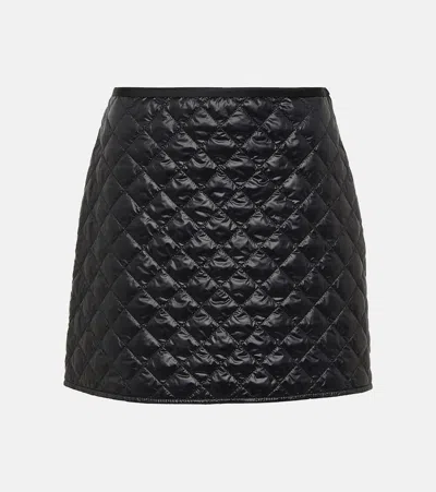 Moncler Technical Miniskirt In Black