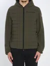 Moncler Grenoble Green Polyamide Blend Jacket In Green