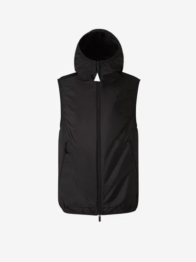Moncler Technical Padded Vest In Black
