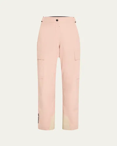 Moncler Technical Primaloft Gore-tex Ski Trousers In Pink