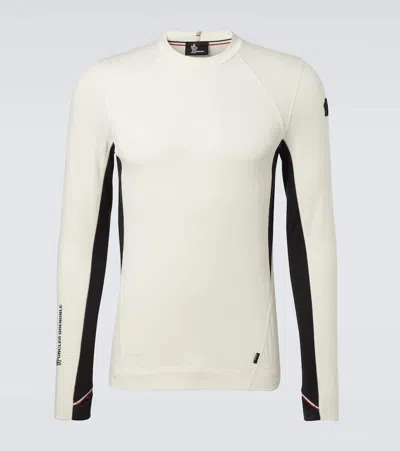 Moncler Technical Ski Top In White