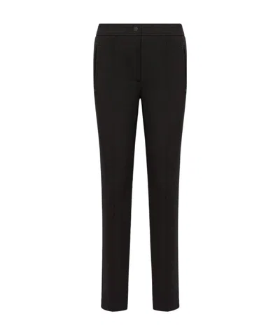 Moncler Technical Twill Pants In Black