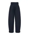Moncler Technical Twill Pants In Blue
