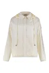 Moncler Techno Fabric Padded Jacket In Green