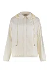 Moncler Techno Fabric Padded Jacket In Green