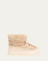 Moncler Teddy Altive Mid Snow Boots In Pink