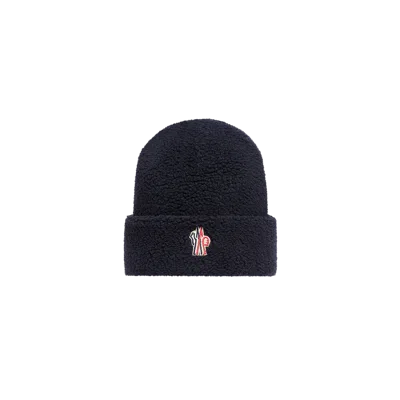 Moncler Grenoble Classic Wool Logo Hat In Black
