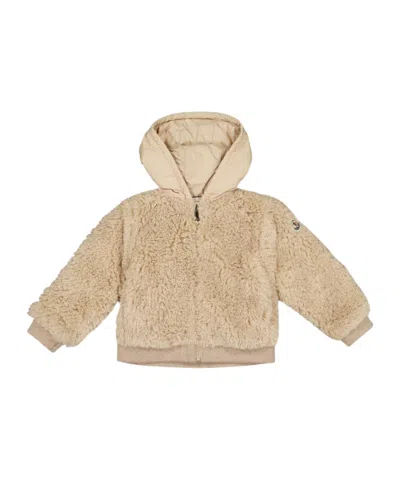 Moncler Kids' Teddy Bear Jacket In Brown