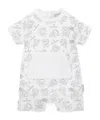 Moncler Teddy Bear Pattern Jumpsuit In White
