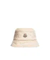 Moncler Teddy Bucket Hat In Brown