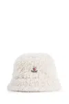 Moncler Teddy Bucket Hat In Neutral