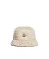 Moncler Teddy Cloth Bucket Hat In Neutral
