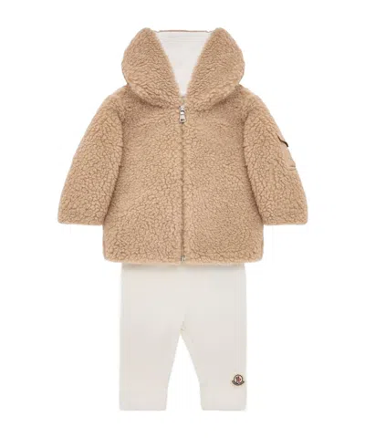 Moncler Kids' Teddy  Cotton Set In Multi