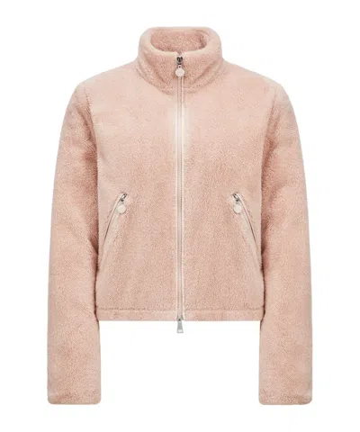 Moncler Teddy Down Jacket In Nude