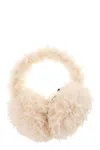 Moncler Teddy-effect Fleece-lined Earmuffs In Nude