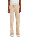 Moncler Teddy Fleece Drawstring Pants In Neutral