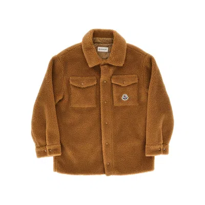 Moncler Jacket Kids Color Earth In Brown