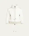 Moncler Faux Shearling Cardigan In Natural