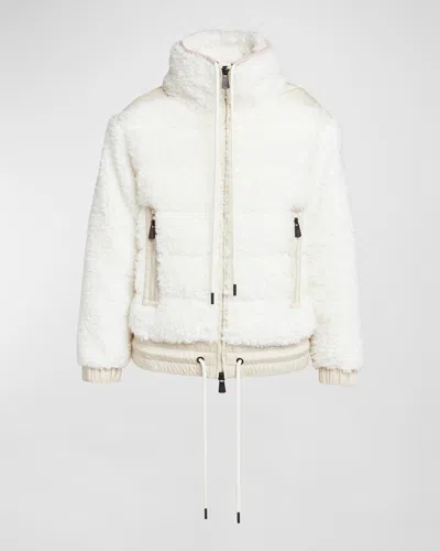 MONCLER TEDDY FLEECE PUFFER JACKET