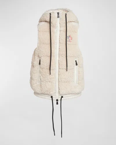 MONCLER TEDDY FLEECE PUFFER VEST