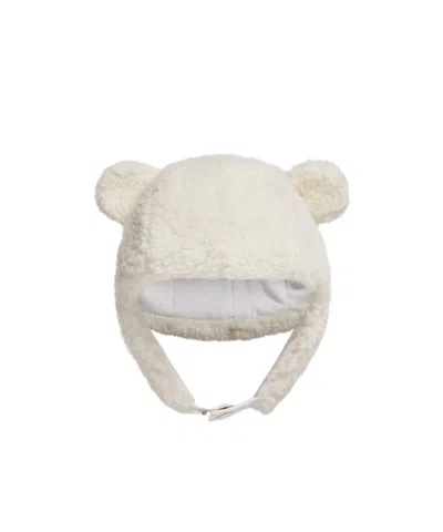 Moncler Teddy Hat With Ear Protectors In White