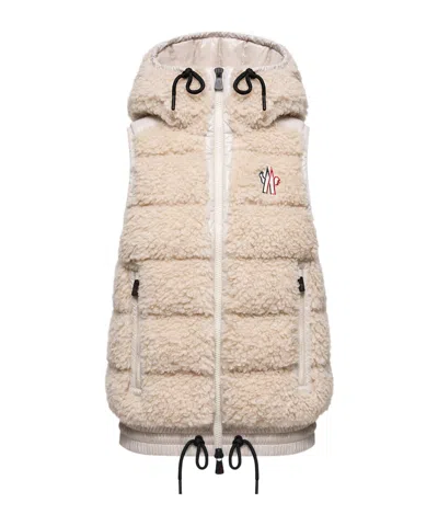 Moncler Teddy Hooded Insulated Vest In Multi