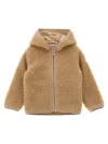 Moncler Teddy Hoodie In Brown